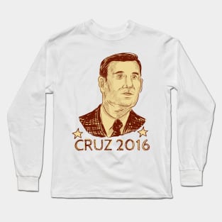 Ted Cruz President 2016 Drawing Long Sleeve T-Shirt